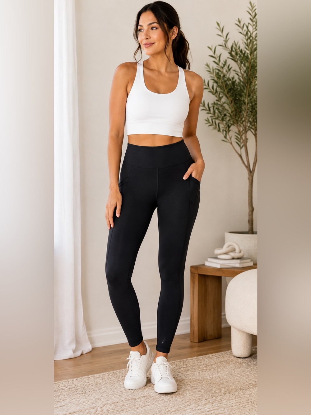 aerie Black High-Waist Pocket Leggings
